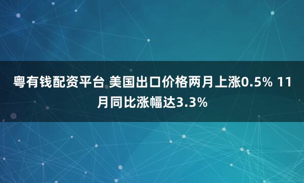 粤有钱配资平台 美国出口价格两月上涨0.5% 11月同比涨幅达3.3%