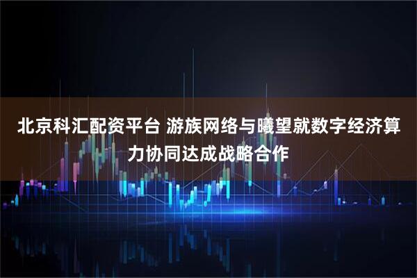 北京科汇配资平台 游族网络与曦望就数字经济算力协同达成战略合作