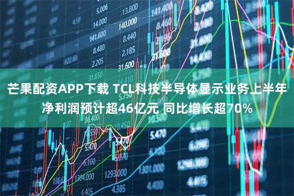 芒果配资APP下载 TCL科技半导体显示业务上半年净利润预计超46亿元 同比增长超70%