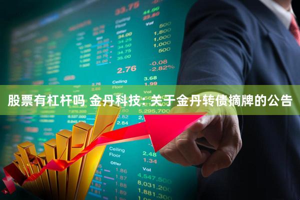 股票有杠杆吗 金丹科技: 关于金丹转债摘牌的公告