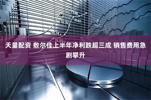 天量配资 敷尔佳上半年净利跌超三成 销售费用急剧攀升