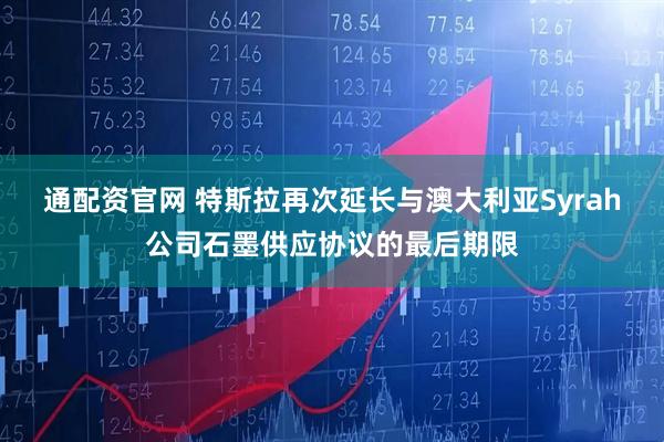 通配资官网 特斯拉再次延长与澳大利亚Syrah公司石墨供应协议的最后期限